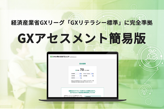 経済産業省GXリーグ「GXリテラシー標準」に完全準拠 GXアセスメント簡易版